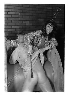 Adult Photo Vintage B&W 5x7 Bondage Sexy Man Dominated by Beautiful Woman 253XA