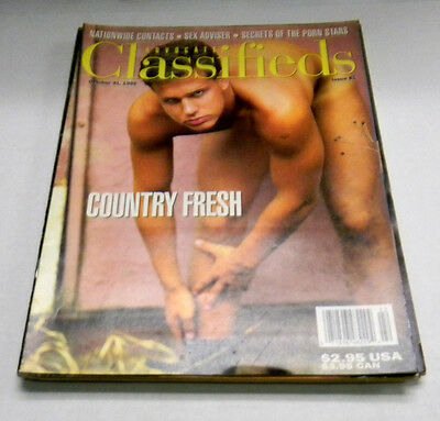 Advocate Classifieds Gay Adult Magazine #81 October 1995 ex 040814lm-ep