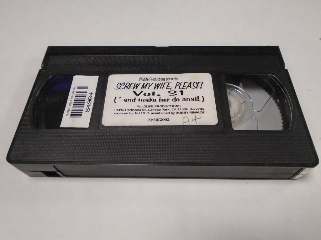 Screw My Wife Please #31 Make Her Do Anal Wildlife Adult VHS 020219AMP