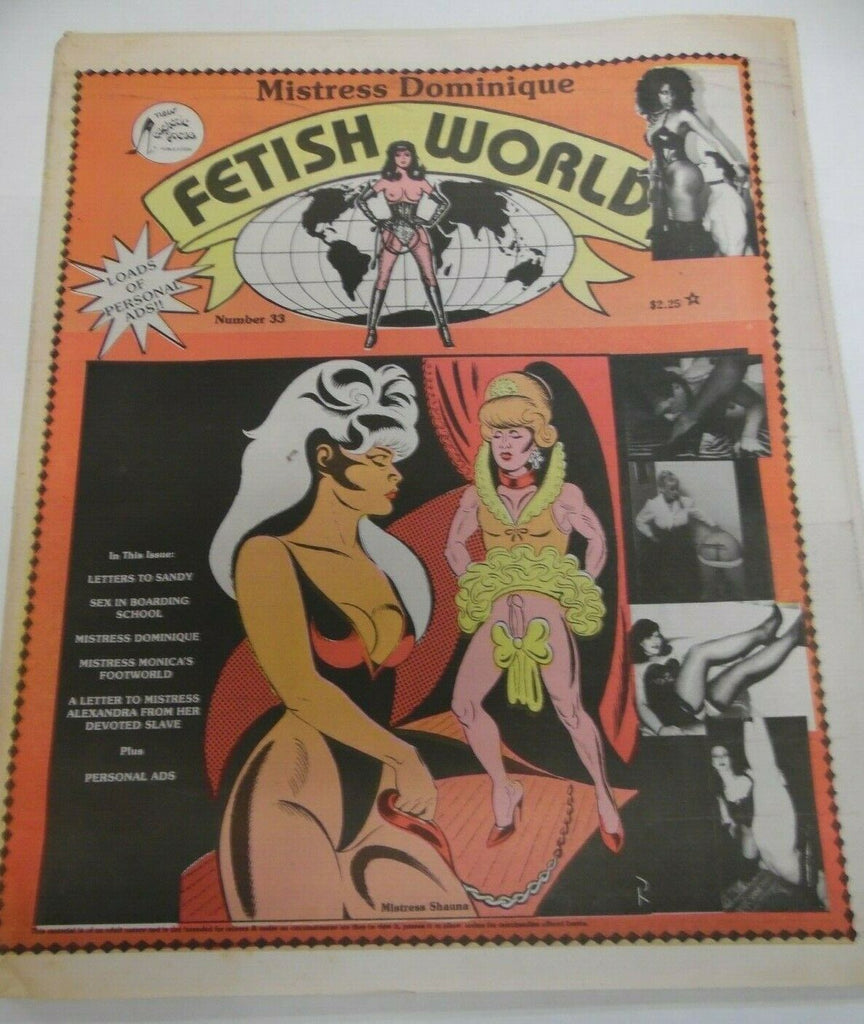 Fetish World Newspaper Mistress Dominique #33 1993 120919lm-ep
