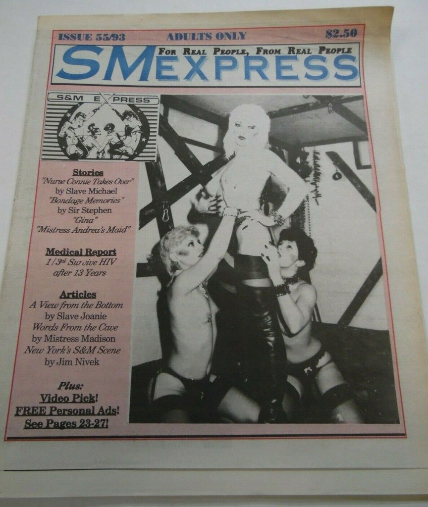 SM Express Fetish Newspaper Mistress Andrea #55 1993 013020lm-ep