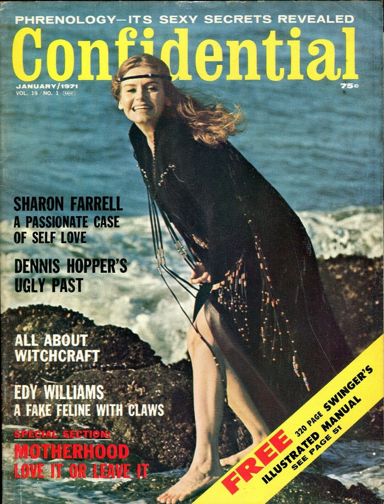 Confidential Magazine Edy Williams/ Sharon Farrell January 1971 071019lm-ep - Used