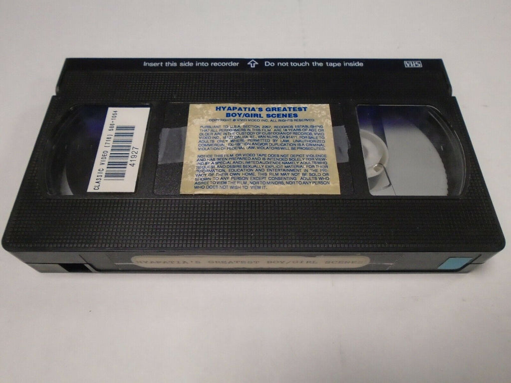 Hyapatia Lee's Greatest Male/Female Scenes Adult VHS 022619AMP