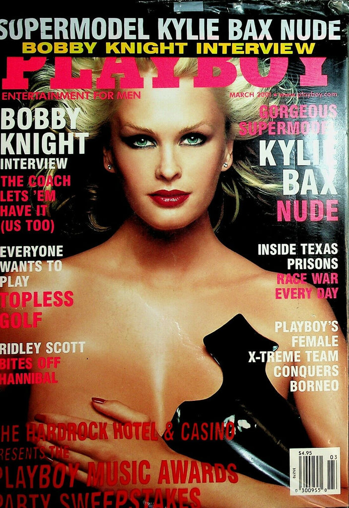 Playboy Magazine Supermodel Kylie Bax Nude March 2001 new/sealed  022226lmp