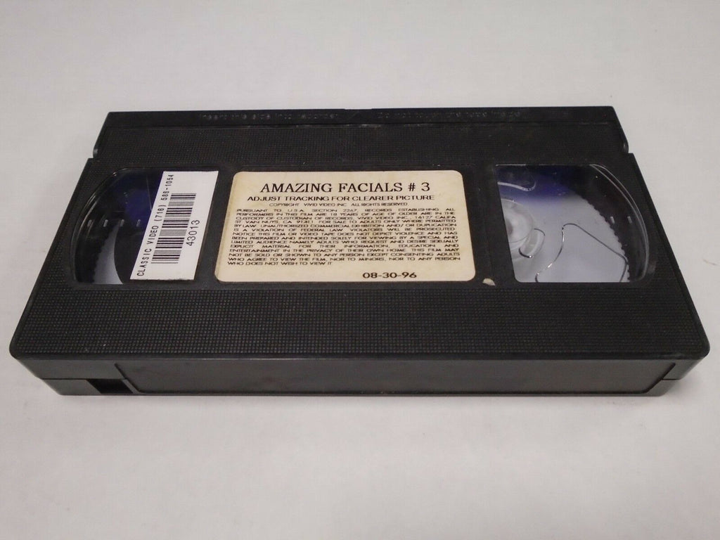 Amazing Facials #3 Vivid Video Adult VHS 020119AMP3