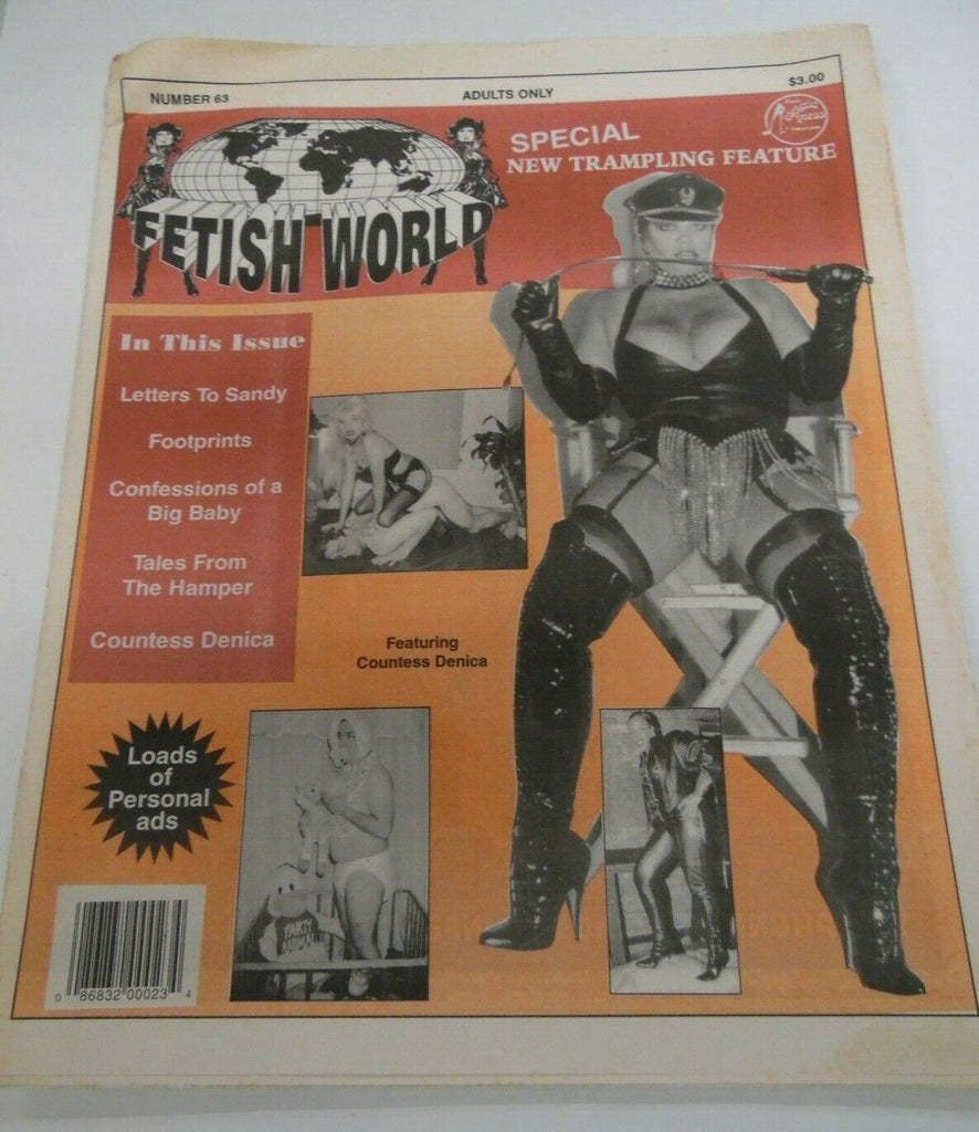 Fetish World Newspaper Countess Denica #63 1995 121719lm-ep2