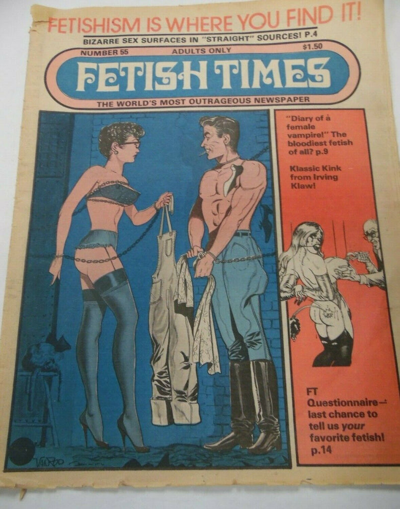 Fetish Times Newspaper Klassic Kink From Irving Klaw #55 1978 112019lm-ep