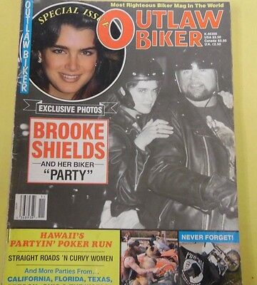 Outlaw Biker Magazine Brooke Shields Biker Party November 1987 122712lm-epa