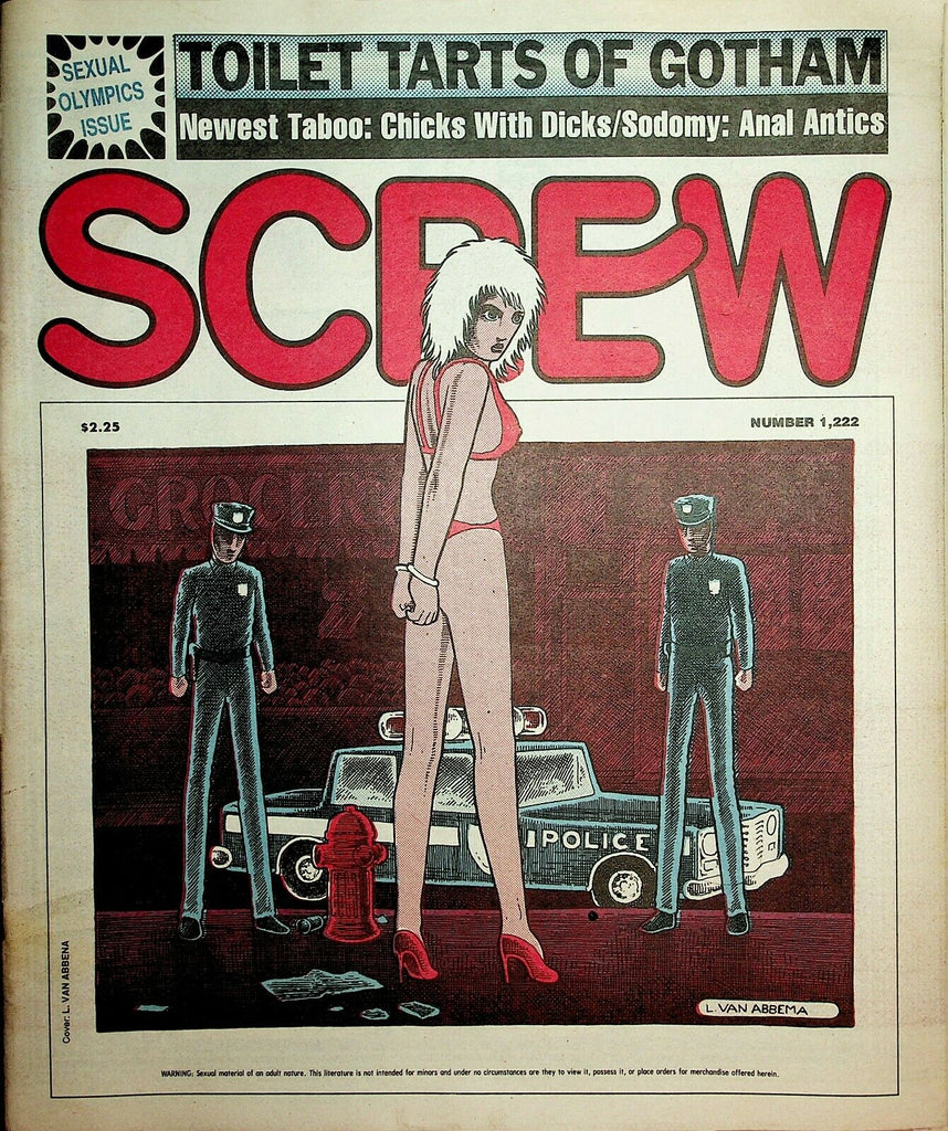 Screw Newspaper Sexual Olympics Issue #1222 August 3, 1992 022220lm-ep