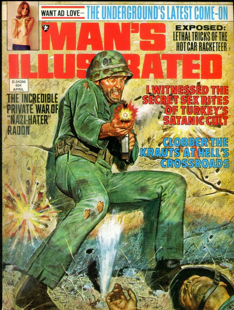 Man's Illustrated Vintage Magazine Anna Barclay April 1974 031619lm-ep