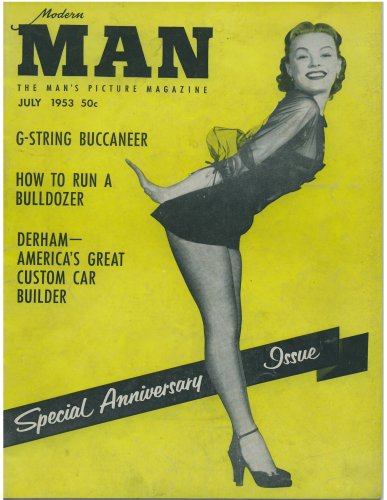 Vintage Modern Man Magazine, The Men's Picture Magazine, July 1953