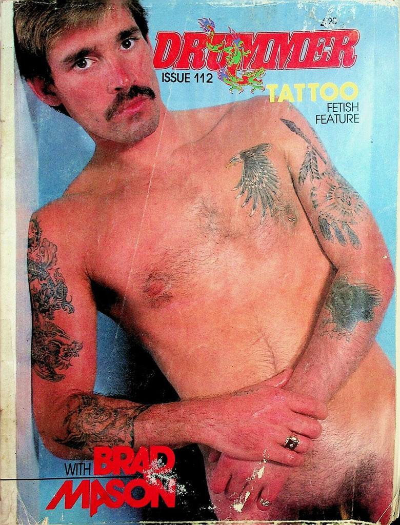 Drummer Gay Magazine Brad Mason /Tattoo Fetish #112 1988 102020lm-ep