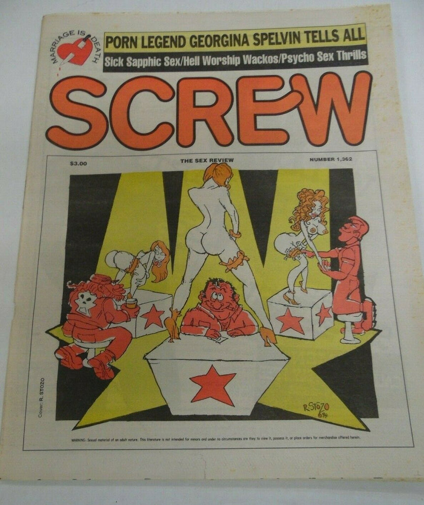 Screw Newspaper Porn Legend Georgina Spelvin #1362 April 10, 1995 121419lm-ep2