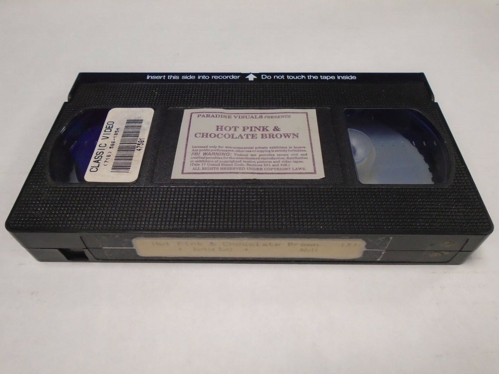 Hot Pink & Chocolate Brown Nina Hartley Barbie Doll 1988 Adult VHS 012319AMP