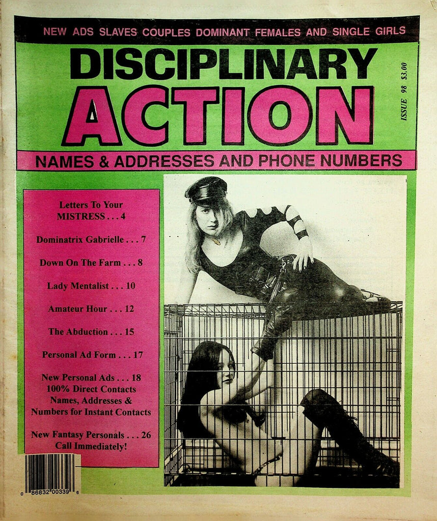 Disciplinary Action Newspaper Dominatrix Gabrielle #98 1996 022220lm-ep