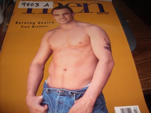 Men Adult Gay Magazine March 1998 Burning Desire stud Michner