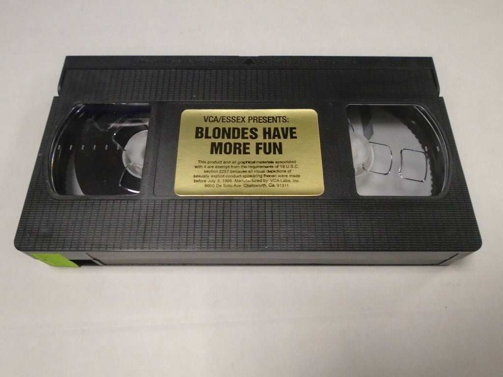 Blondes Have More Fun VCA/Essex 1995 Adult VHS 070519AMP3