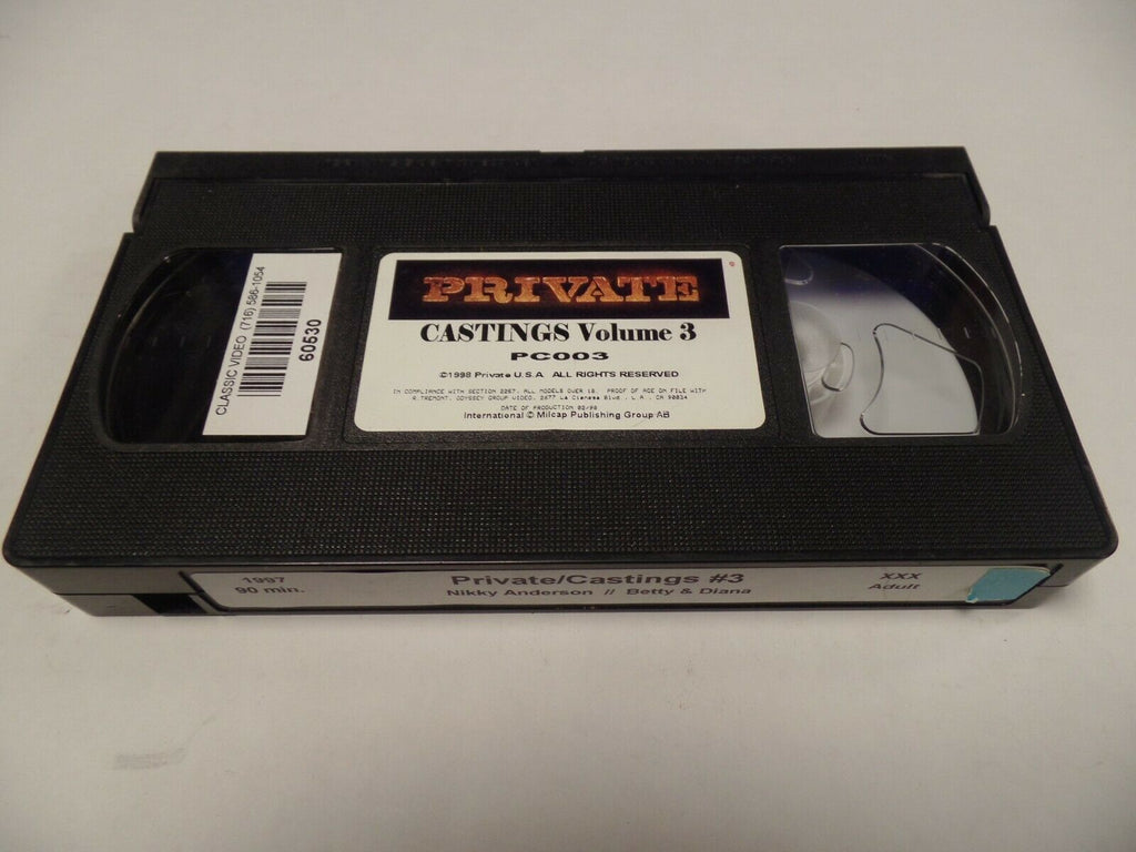 Private Castings Vol 3 Nikky Anderson 1997 120mins Adult VHS 030119AMP