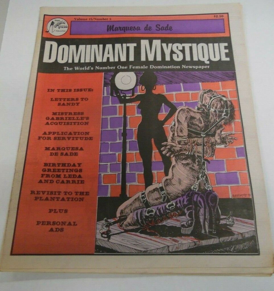Dominant Mystique Newspaper Marquesa de Sade vol.15 #5 1993 121719lm-ep2