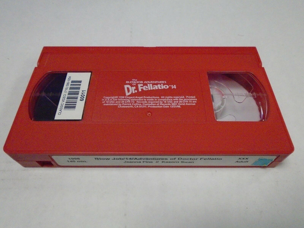 The Blowjob Adventures of Dr Fellatio 14 1998 Jeanna Fine Adult VHS 031819AMP2