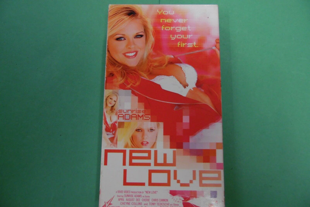 New Love VHS Sunrise Adams XX CLEARANCE 120416lm-ep