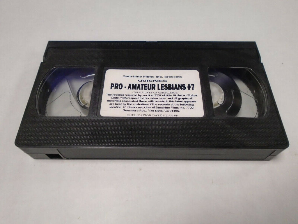 Quickies Pro Amateur Lesbians #7 Sunshine Films Adult VHS 042219AMP