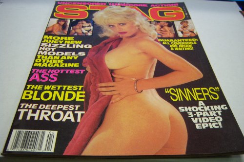 Stag Busty Adult Magazine "Tammy Reynolds" "More Juicy New Sizzling Hot Models" April 1989