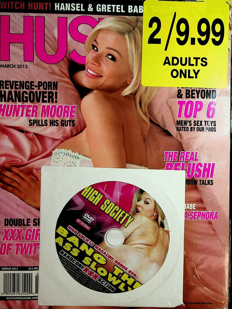 Lot Of 2 Magazines Hustler March 2013 / 30+ MILFS 2007 w/DVD 043020lm-ep2
