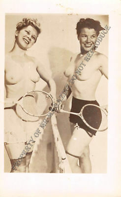 Adult Vintage B&W Photo 2.5x4 Sexy Pin Up Lesbians Undressing Strip Tease 25HR