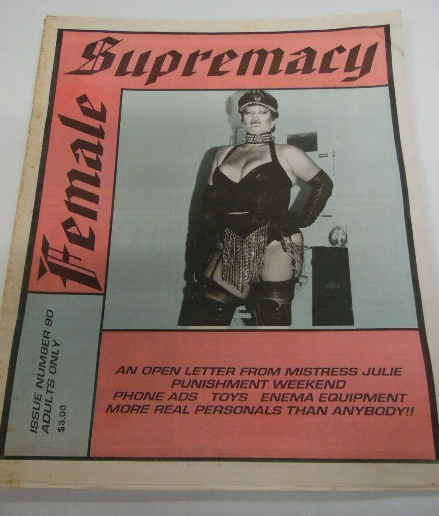 Female Supremacy Newspaper Mistress Julie #90 1990's 122119lm-ep2