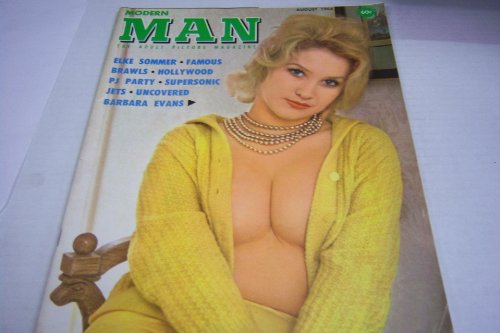 Modern Man Adult Magazine 'Covergirl Uncovered Barbara Evans' August 1964