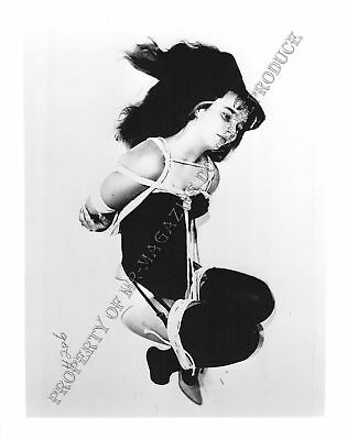 Adult Vintage B&W Photo 4x5 Bondage Beautiful Brunette Bound & Dominated 85WL