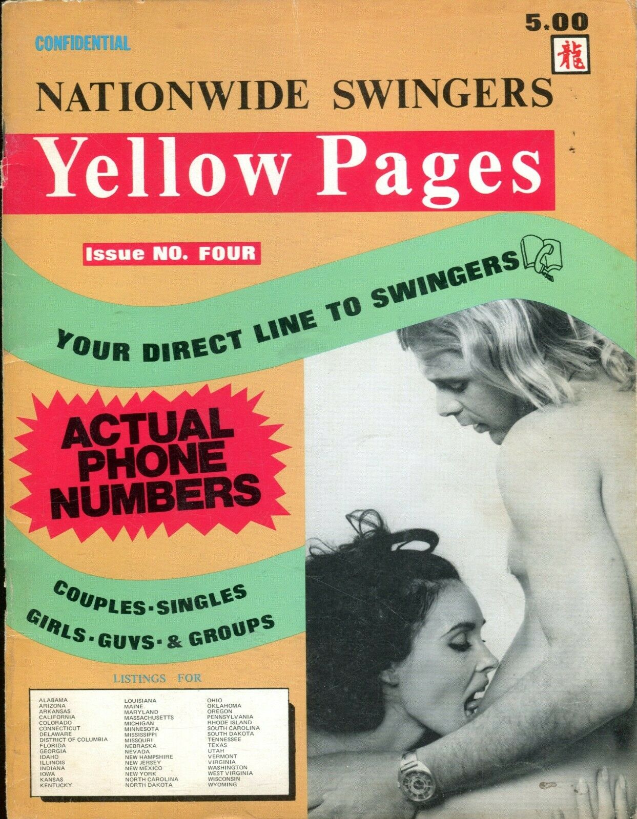 Nationwide Swingers Yellow Pages #4 1970s 071419lm-ep picture