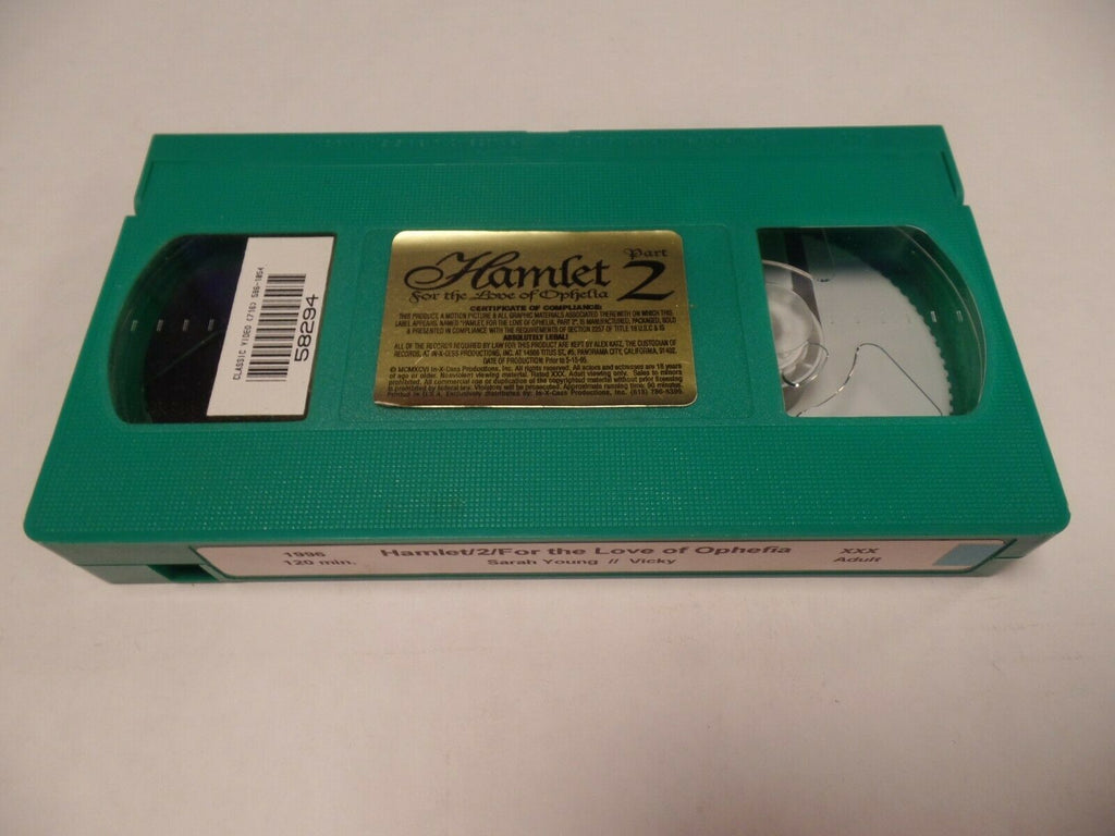 Hamlet For the Love of Ophefia 2 1996 120m Sarah Vicky Adult VHS 051519AMP