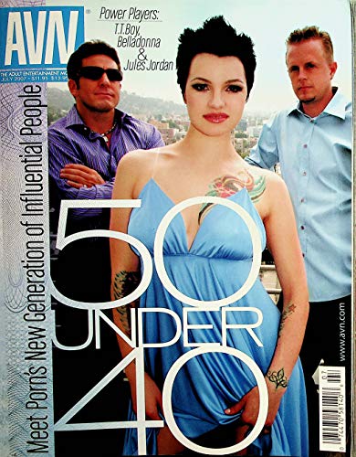 AVN Adult Video News Magazine 50 Under 40 / Belladonna July 2007