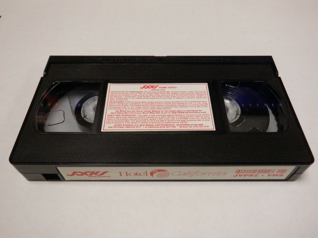 Hotel California Jocks Gay Male Adult VHS 021820AMP