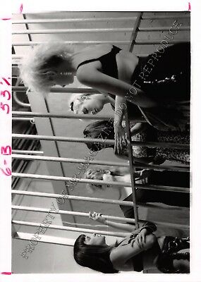 Adult Vintage B&W Photo 5x7 HOM Bondage Ashley Renee & Lesbians Dominated 238HK