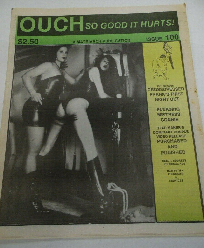 Ouch Fetish Newspaper Pleasing Mistress Connie #100 1994 120919lm-ep