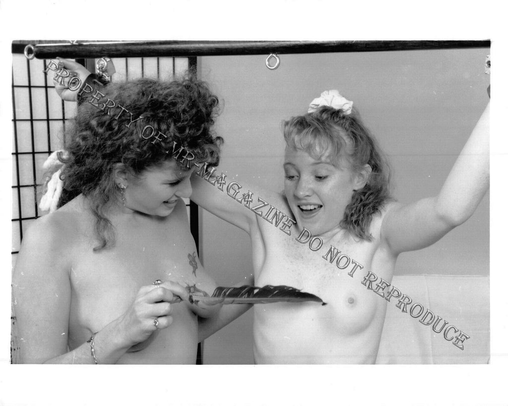 Adult Vintage 1990s Photo 8x10 Bondge Lesbian Bound Nude & Tickled Fetish 106FN