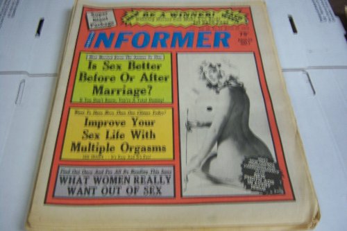 National Informer Adult Magazine "Improve Your Sex Life with Muliple Orgasms" Vol.29 #13 March 28, 1976