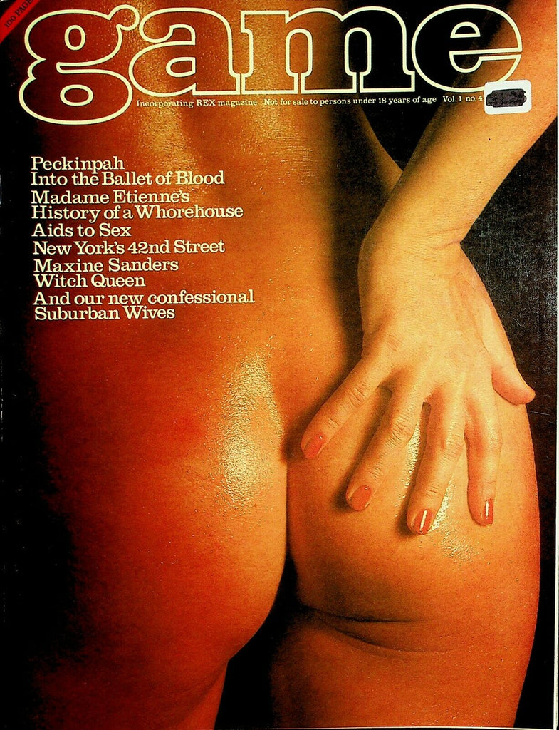 Game Magazine History Of A Whorehouse vol.1 #4 1970's 041020lm-ep
