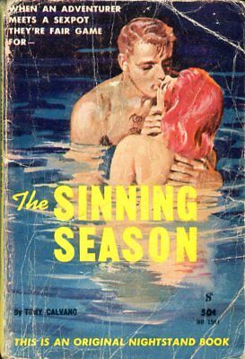 Sinning Season Adult Novel by Tony Calvano 1961 Nightstand Book 042314lm-epa2