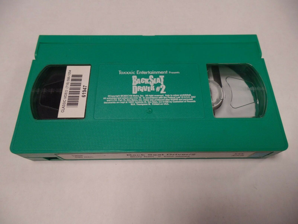Back Seat Driver #2 Misty Rain Toni James 1998 100m Adult VHS 052719AMP3