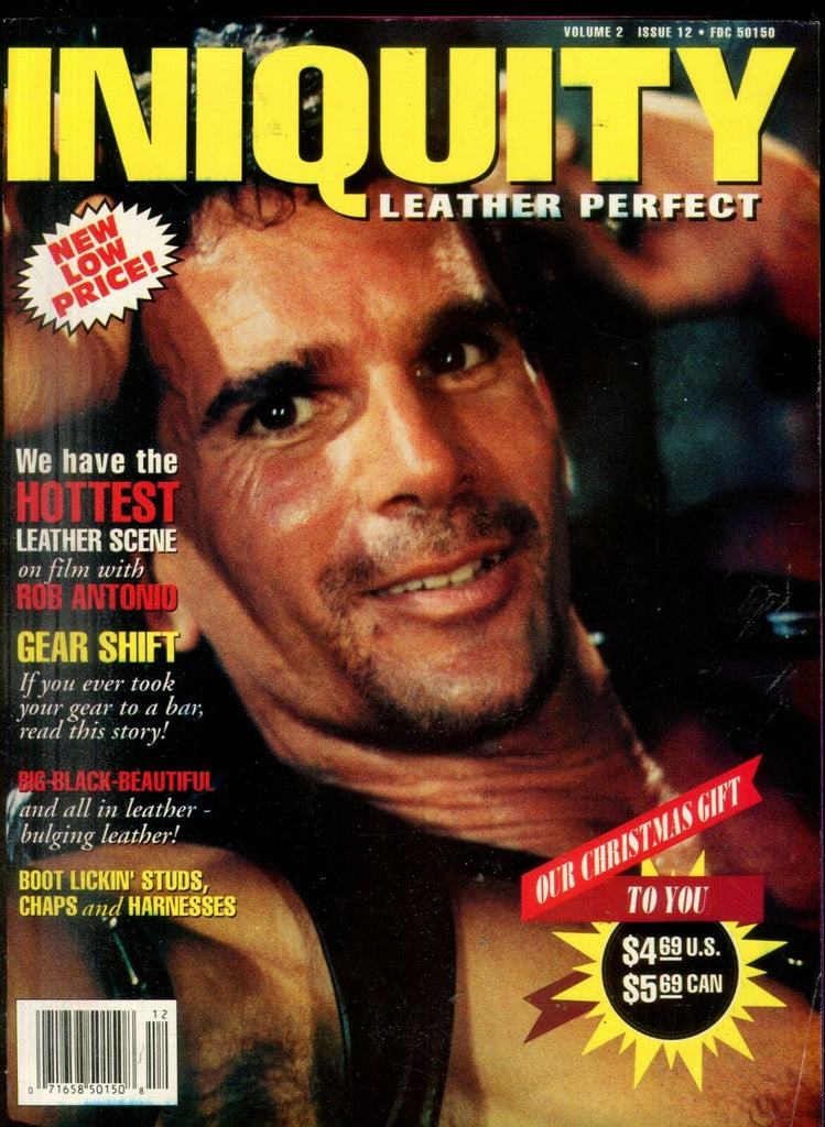 Iniquity Leather Perfect Gay Magazine Rob Antonio vol.2 #12 1993 112418lm-ep