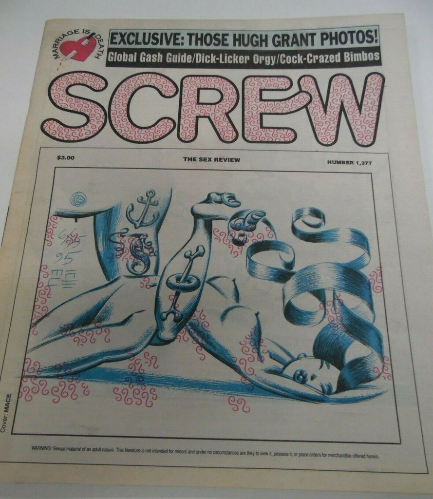 Screw Newspaper Exclusive Hugh Grant Photos #1377 July 24, 1995 121719lm-ep2