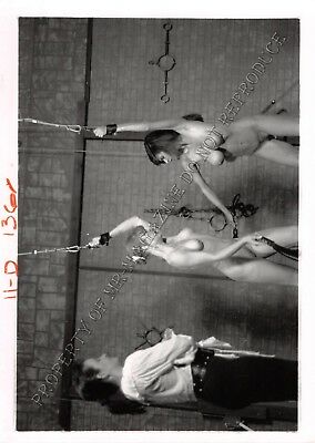 Adult Vintage B&W Photo 5x7 HOM Bondage Beautiful Group of Lesbians Bound 95VL