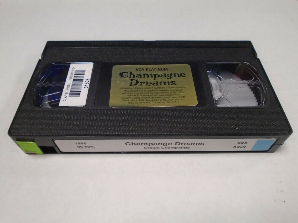 Champagne Dreams 1998 90mins VCA Platinum Adult VHS 030619AMP