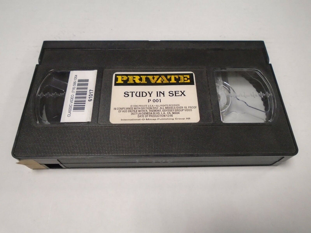 Study in Sex Private USA 1995 Adult VHS 022819AMP2