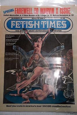 Fetish Times Adult Newspaper Farewell To Marvin X #50 1978 030417mag lm-ep