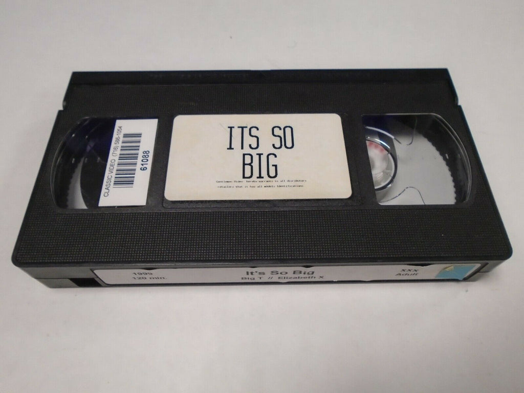 It's So Big Big T Elizabeth X 1999 120mins Adult VHS 050119AMP